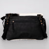 ADBG360 American Darling Hand Tooled Leather Small Cross body Bag with Hair-On Cowhide