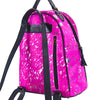 ADBGS156 Natural Cowhide Leather Backpack with Hand-Tooled Floral Pocket - Western Style
