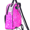 ADBGS156 Natural Cowhide Leather Backpack with Hand-Tooled Floral Pocket - Western Style