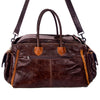 ADBG455 Luxury Genuine Leather and Hair on Hide Weekender Duffel for Elite Travel
