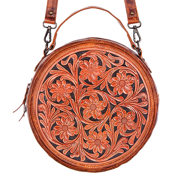 ADBG463 American Darling Hand Tooled Leather Canteen Bag