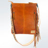 ADBG464 Premium Genuine Leather Chaps Bag Featuring Hand-Tooled Accents and Tooled Strap