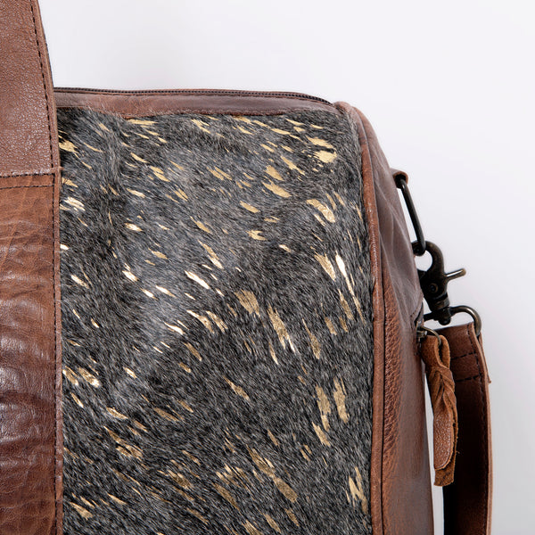 LC-ADBGS174 Cowhide Leather Duffle Bag - Genuine Western Travel Weekender