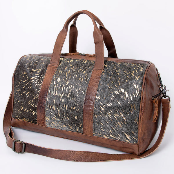 LC-ADBGS174 Cowhide Leather Duffle Bag - Genuine Western Travel Weekender