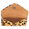 ADBG471 Premium Genuine Hair on Hide Coin Purse with Secure Zip Top and Leather Pull