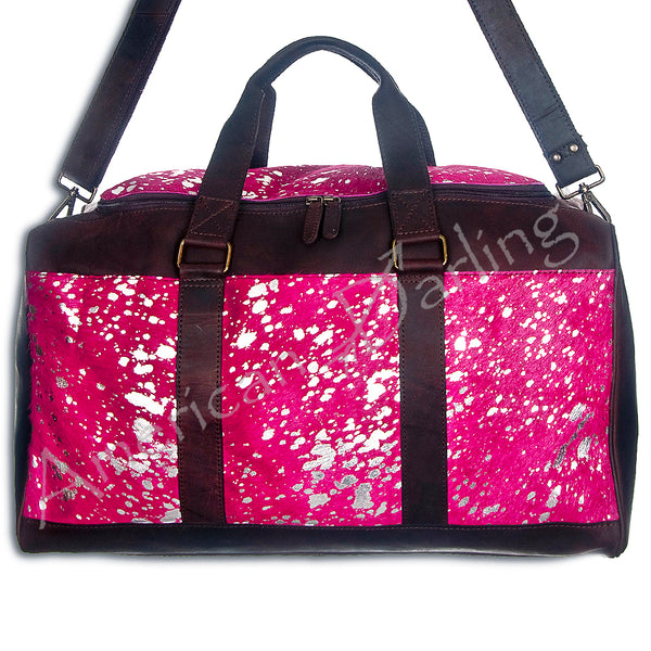 ADBG474 American Darling Hair-On Cowhide Duffel Bag