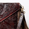 ADBG476 Envelope Cowhide Leather Crossbody Bag with Fringe Western Boho Shoulder Purse