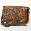 ADBG485 Handcrafted Western Leather Tooled Crossbody Convertible Bag