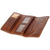 ADBG486 American Darling Hand Tooled Floral Leather Western Wallet Bag