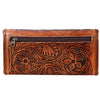 ADBG486 American Darling Hand Tooled Floral Leather Western Wallet Bag