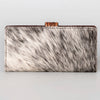 ADBG487 American Darling Hand Tooled Floral & Hair-On Cowhide Western Wallet Bag