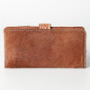 ADBG487 American Darling Hand Tooled Floral & Hair-On Cowhide Western Wallet Bag