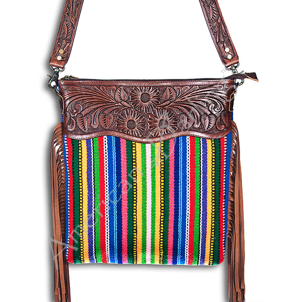 LC-ADBGZ109R Crossbody Genuine Western Leather Women Bag