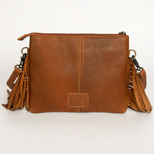 ADBG402 American Darling Hand Tooled Leather Hair-On Small Cross body Bag
