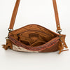 ADBG402 American Darling Hand Tooled Leather Hair-On Small Cross body Bag