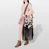 LC-ADBGZ132BKWCrossbody Genuine Western Leather Women Bag