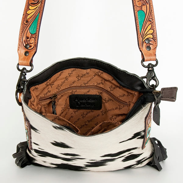 LC-ADBGZ132BKWCrossbody Genuine Western Leather Women Bag