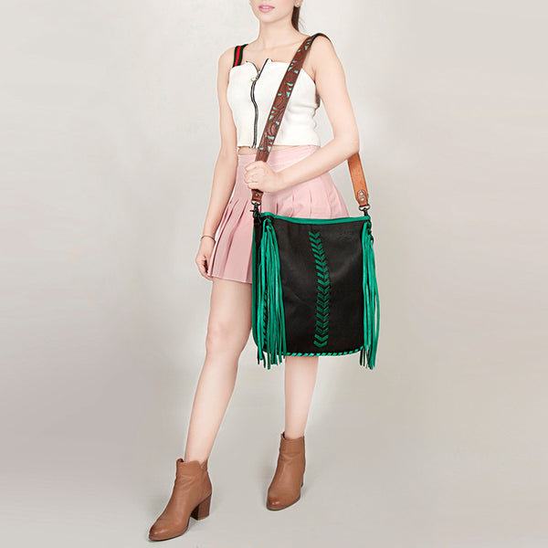 LC-ADBGZ135BK Crossbody Genuine Western Leather Women Bag