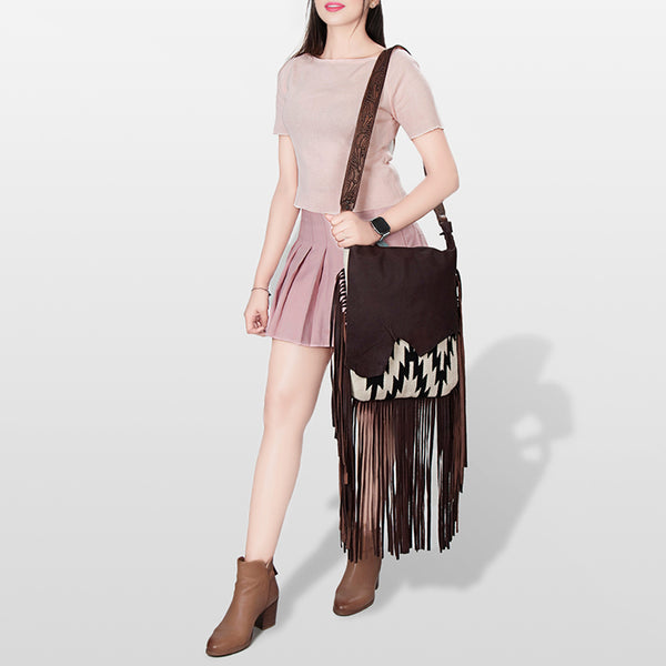 ADBGZ136F4 Messenger Genuine Western Leather Women Bag