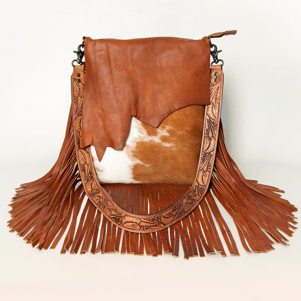 LC-ADBGZ137TAWMessenger Hair-on Genuine Western Leather Women Bag