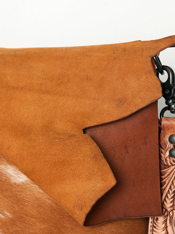 LC-ADBGZ137TAWMessenger Hair-on Genuine Western Leather Women Bag