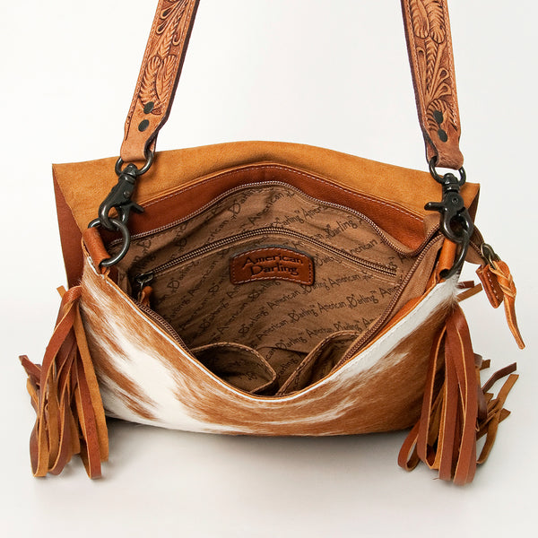 LC-ADBGZ137TAWMessenger Hair-on Genuine Western Leather Women Bag