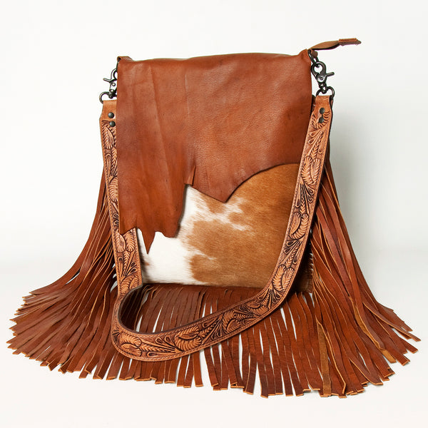 LC-ADBGZ137TAWMessenger Hair-on Genuine Western Leather Women Bag