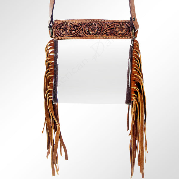 LC-ADBGZ149 Clear Bag Hand Tooled Genuine Leather Women Bag Western Handbag Purse