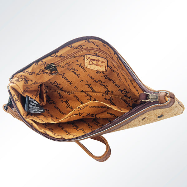 ADBG344 American Darling Hair-On Cowhide Wristlet Bag
