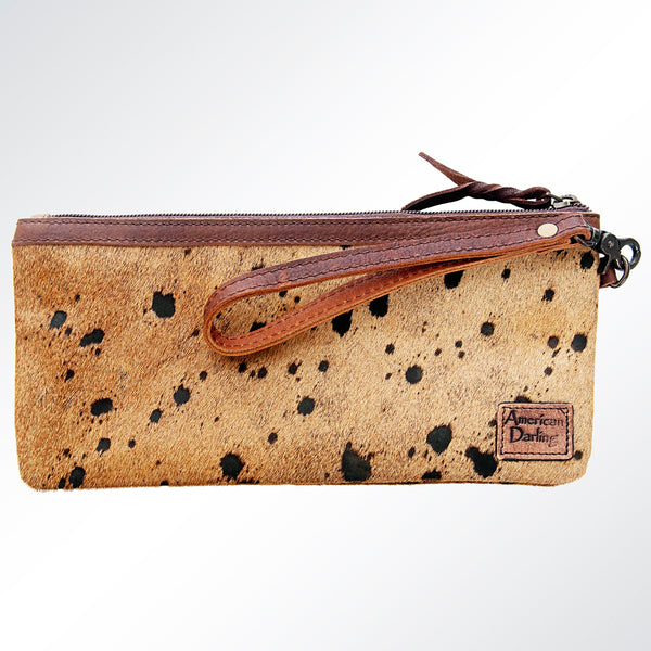 ADBG344 American Darling Hair-On Cowhide Wristlet Bag