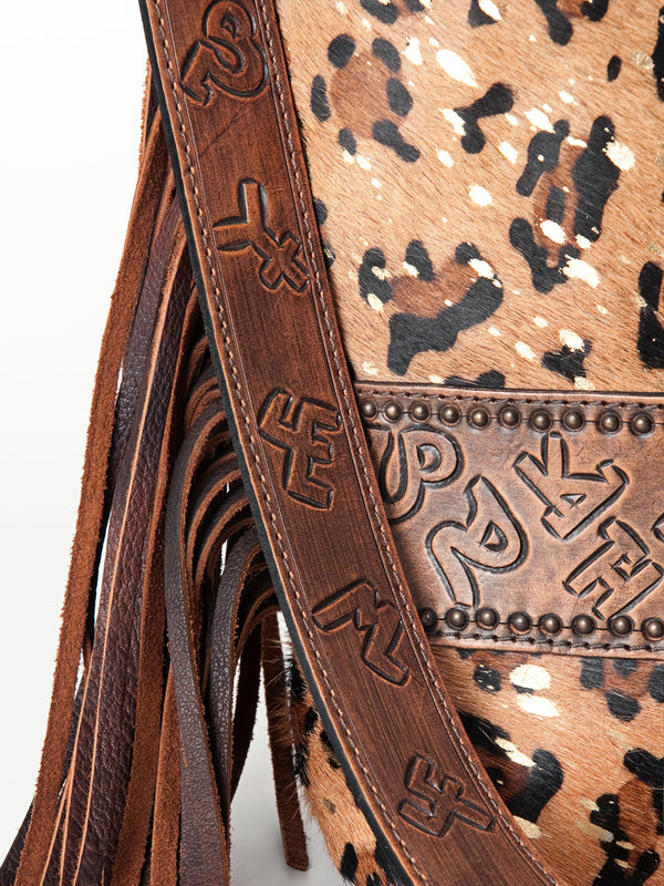 ADBG316 American Darling Hand Tooled Leather Large Cross body Bag
