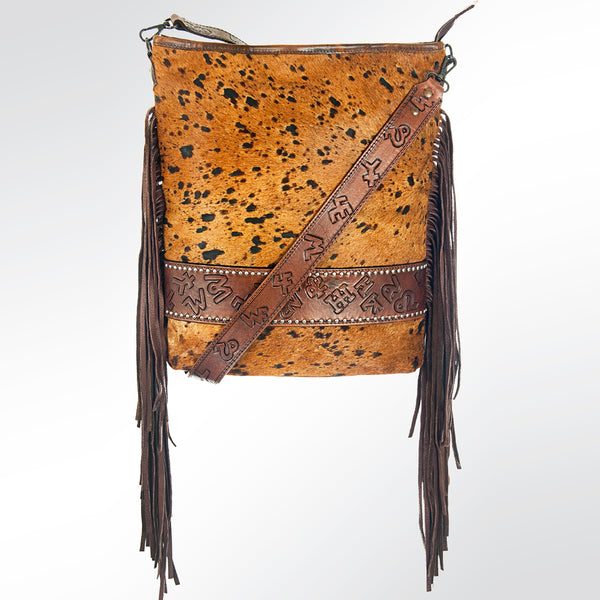 ADBG316 American Darling Hand Tooled Genuine Leather Large Cross body Bag