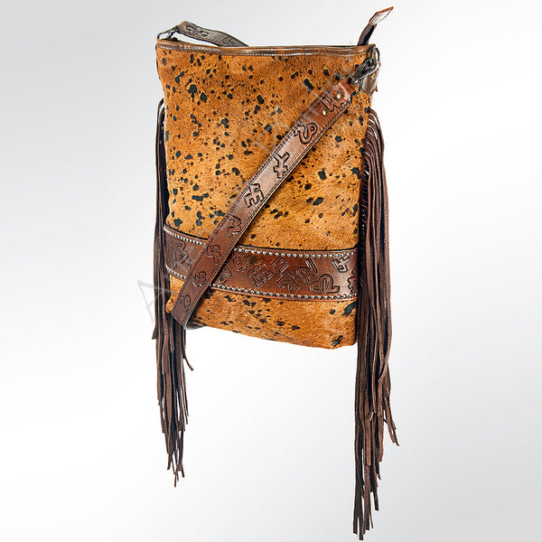 ADBG316 American Darling Hand Tooled Genuine Leather Large Cross body Bag