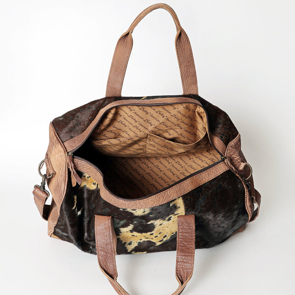 LC-ADBGS174 Cowhide Leather Duffle Bag - Genuine Western Travel Weekender