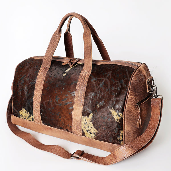 LC-ADBGS174 Cowhide Leather Duffle Bag - Genuine Western Travel Weekender
