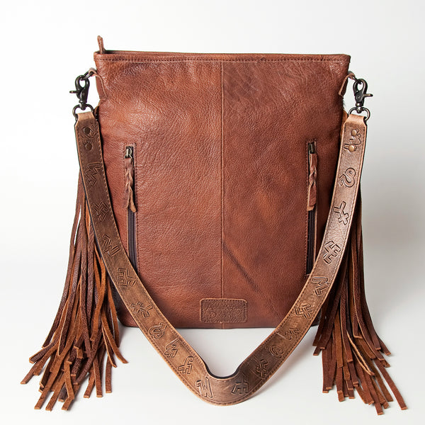 ADBG316 American Darling Hand Tooled Leather Large Cross body Bag