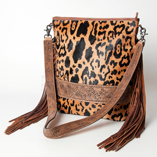 ADBG316 American Darling Hand Tooled Leather Large Cross body Bag