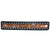 LC-ADBRF112 Hand-Tooled Leather Wristband - Black Whipstitch with Floral Carving