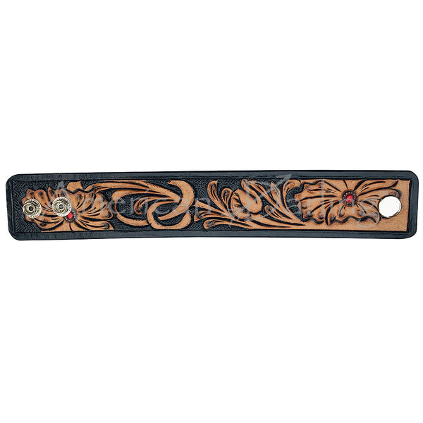 LC-ADBRF115 Hand tooled Genuine Leather Bracelet women