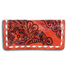 ADBG497 American Darling Hand Tooled Floral Buck Stitched Leather Western Wallet Bag