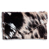 ADBG471 Premium Genuine Hair on Hide Coin Purse with Secure Zip Top and Leather Pull
