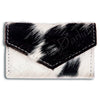 ADBG471 Premium Genuine Hair on Hide Coin Purse with Secure Zip Top and Leather Pull