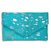 ADBG471 Premium Genuine Hair on Hide Coin Purse with Secure Zip Top and Leather Pull