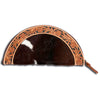 ADBG397 American Darling Hand Tooled Hair On Taco Bag