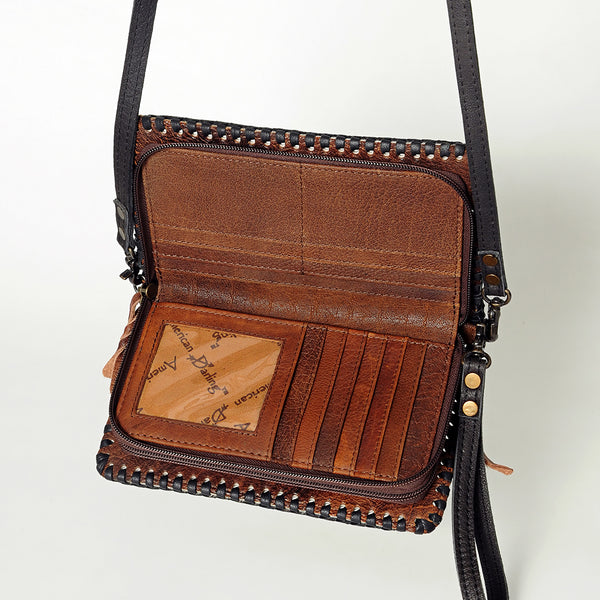 ADBG485 American Darling Braided Cowhide Leather Organiser Bag