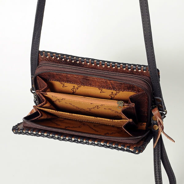 ADBG485 American Darling Braided Cowhide Leather Organiser Bag