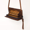 ADBG485 American Darling Braided Cowhide Leather Organiser Bag