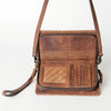 ADBG485 American Darling Braided Cowhide Leather Organiser Bag