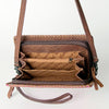 ADBG485 American Darling Braided Cowhide Leather Organiser Bag