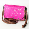 ADBG485 American Darling Braided Cowhide Leather Organiser Bag